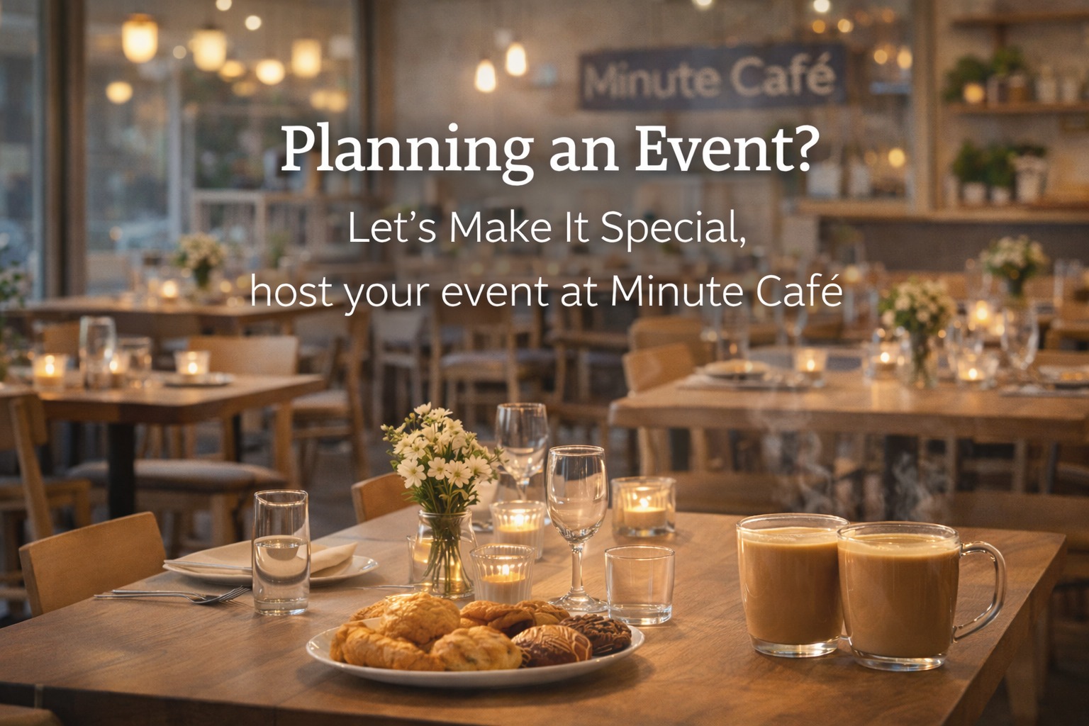 Host your event at Minute Café