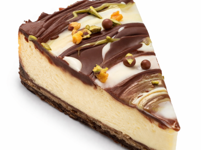 Dubai Chocolate Cheese Cake Slice